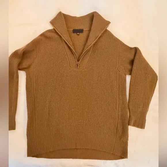 Nili Lotan Quarter Zip Cashmere Sweater XS/S - Picture 1 of 6